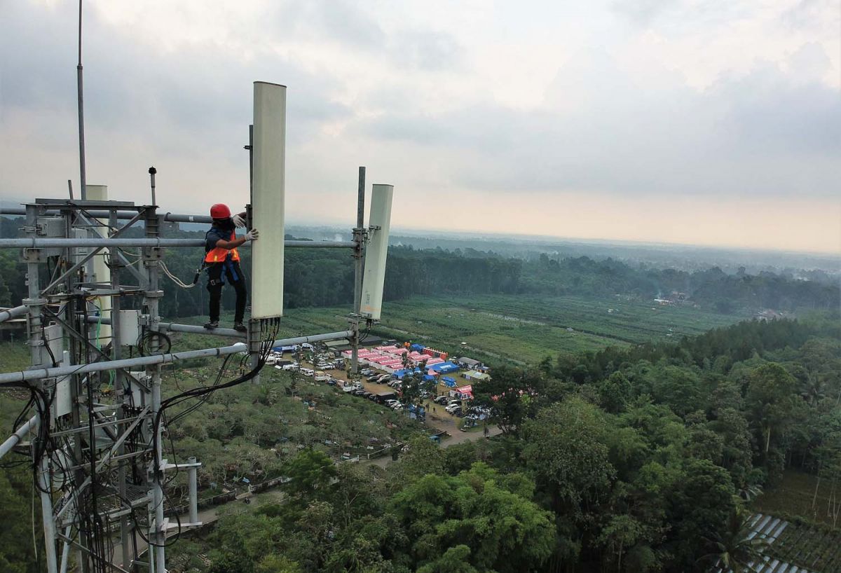 XL Axiata pastikan jaringan di wilayah terdampak erupsi Gunung Semeru aman (Foto: XL Axiata)