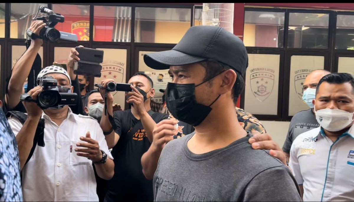 Hadfana Firdaus, penendang sesajen di Semeru saat diamankan di Mapolda Jatim (Foto: Zain Ahmad/jatimnow.com)