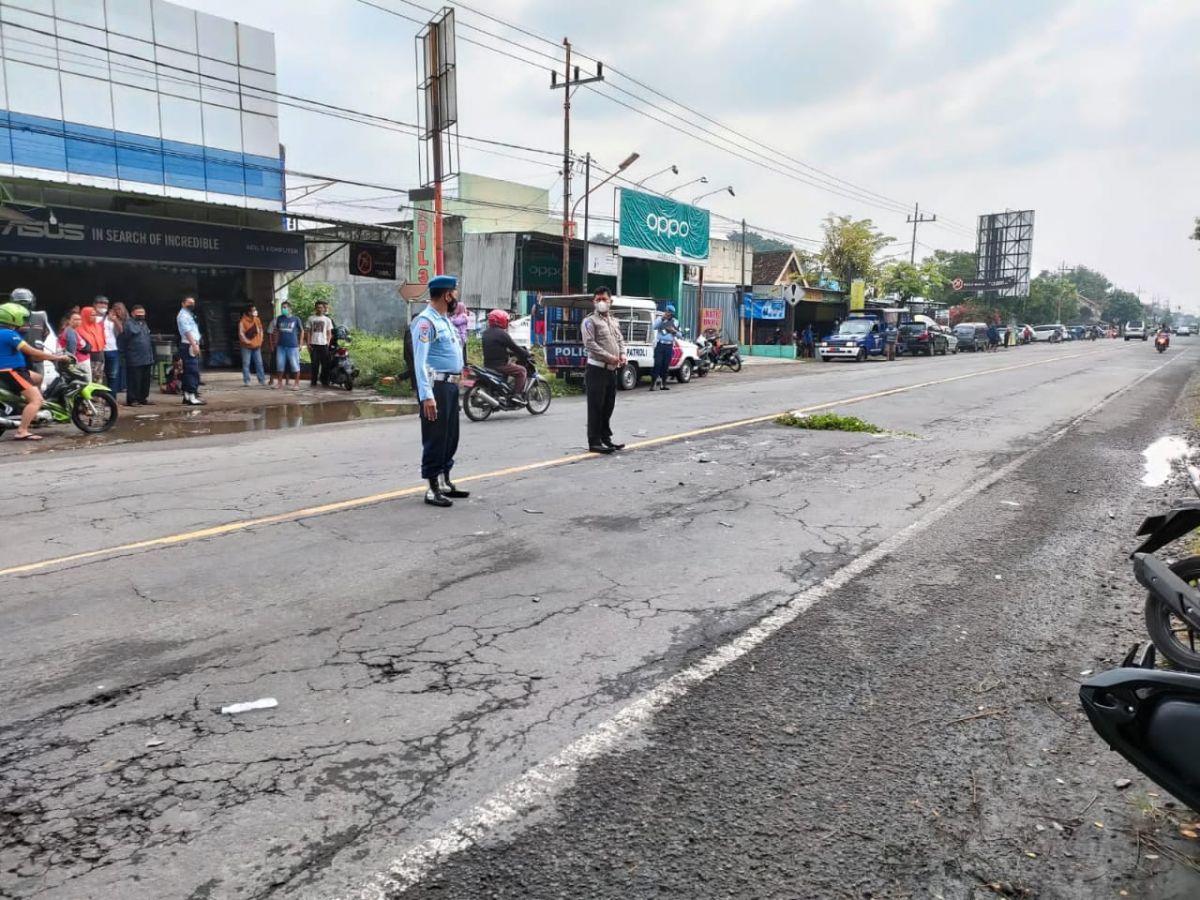 Lokasi kejadian yang menyebabkan 1 PNS meninggal dunia (Foto: Polres Magetan)