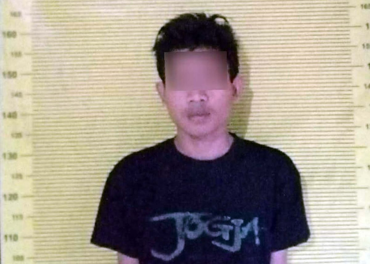 Jambret calon penumpang kereta di Stasiun Gubeng lama, Surabaya (Foto: Polsek Genteng)