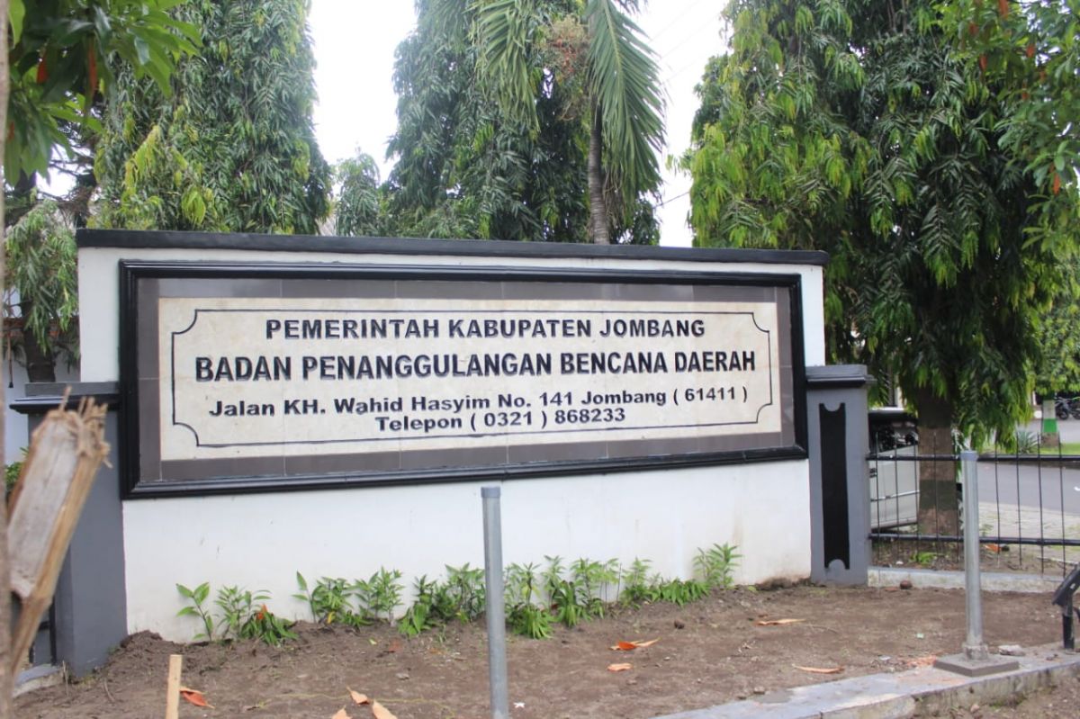 Kantor BPBD Kabupaten Jombang. (Foto: Elok for jatimnow.com)