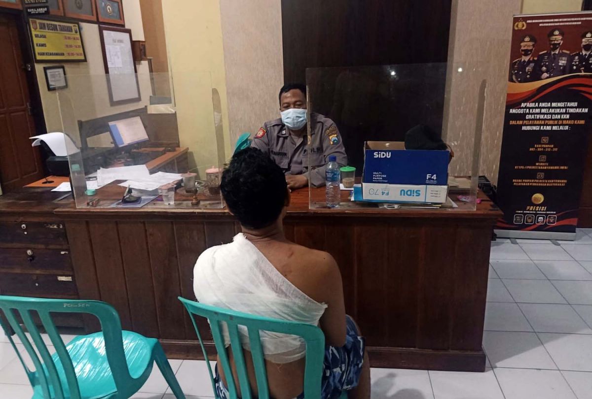 Korban penyiraman air panas di Banyuwangi