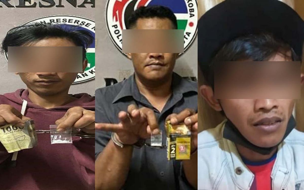 Awali Tahun 2022, Polisi Ringkus Tiga Kurir Sabu di Kota Pasuruan