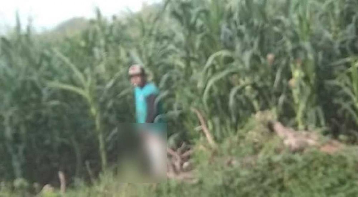 Tangkapan layar unggahan tentang seorang pria menunjukkan kelamin di Magetan.