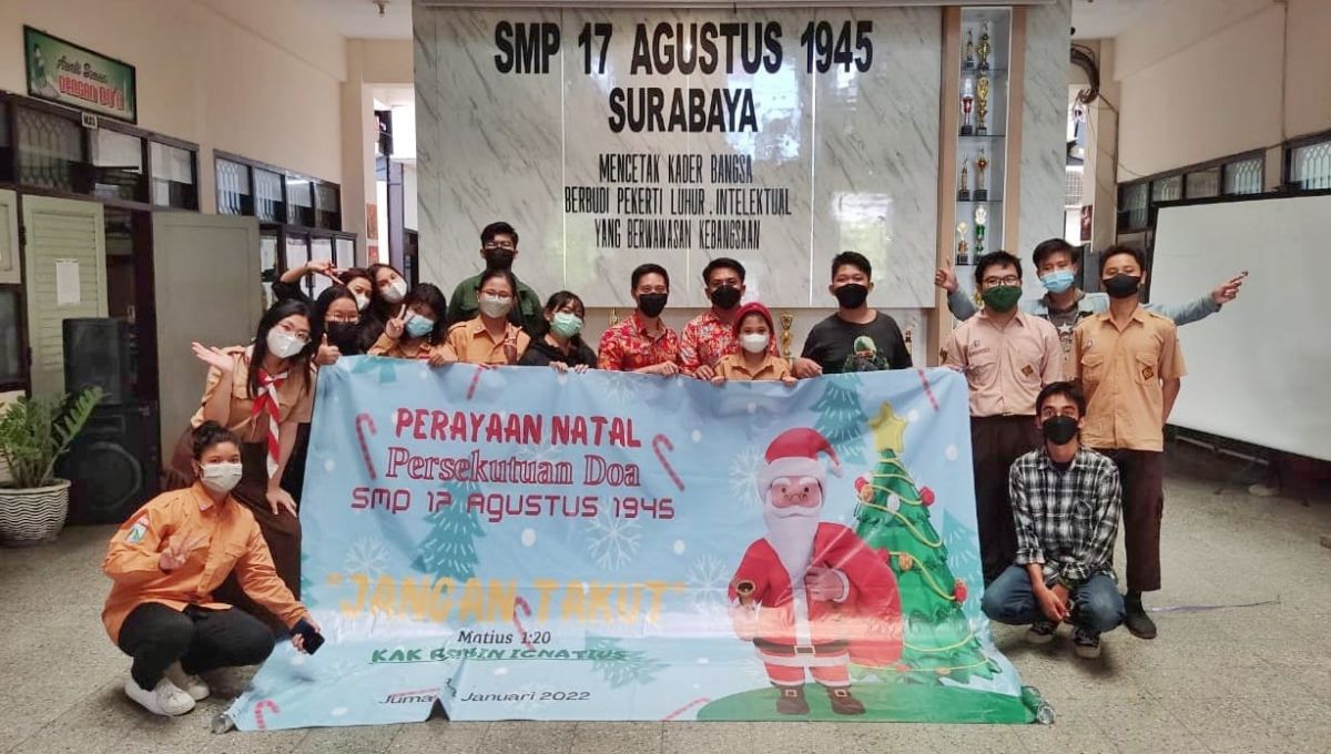 SMPTAG Surabaya gelar Retreat Natal. (Foto: Humas SMPTAG for jatimnow.com)