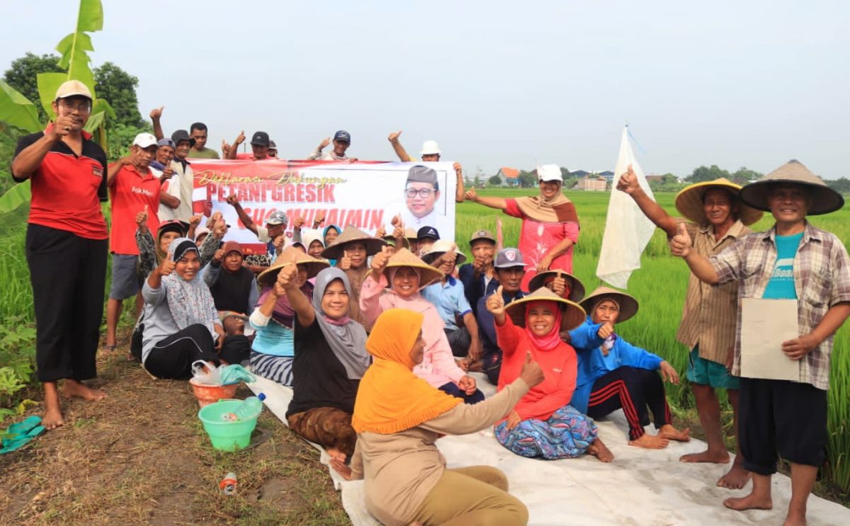 Petani di Gresik mendukung Muhaimin maju Pilpres 2024. (Foto: Tim Deklrasi)