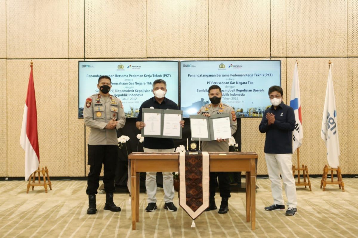 Amankan Obvitnas Gas Bumi, PGN Gandeng 9 Polda di Indonesia