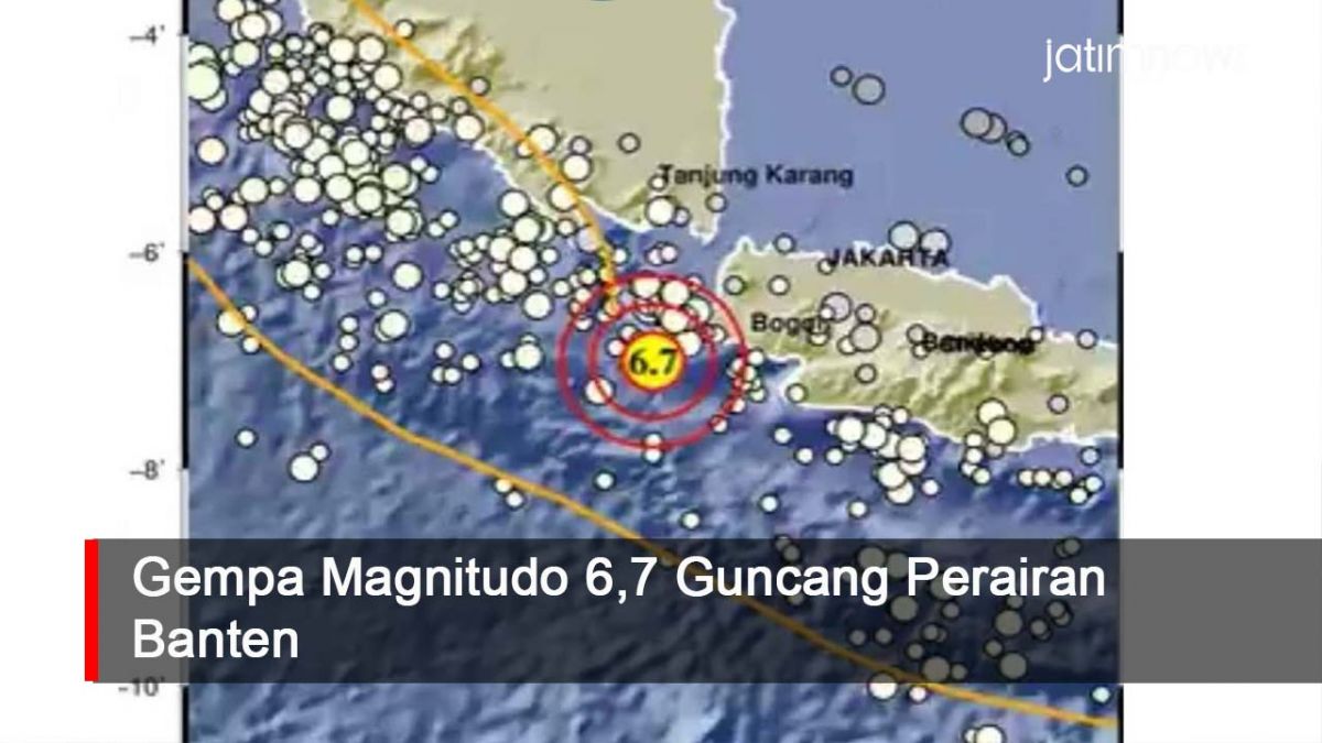 Video: Gempa Magnitudo 6,7 Guncang Perairan Banten