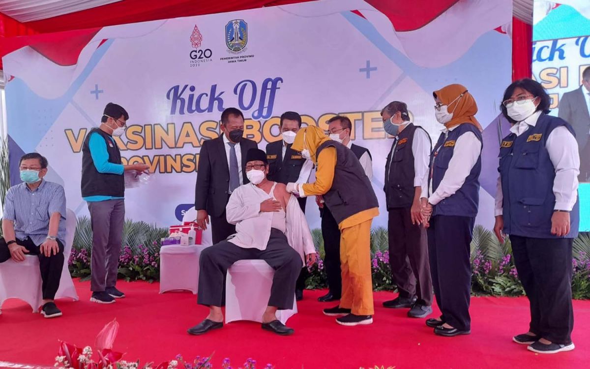 Vaksinasi booster di Jatim mulai digeber (Foto: Dinas Kesehatan Jatim for jatimnow.com)