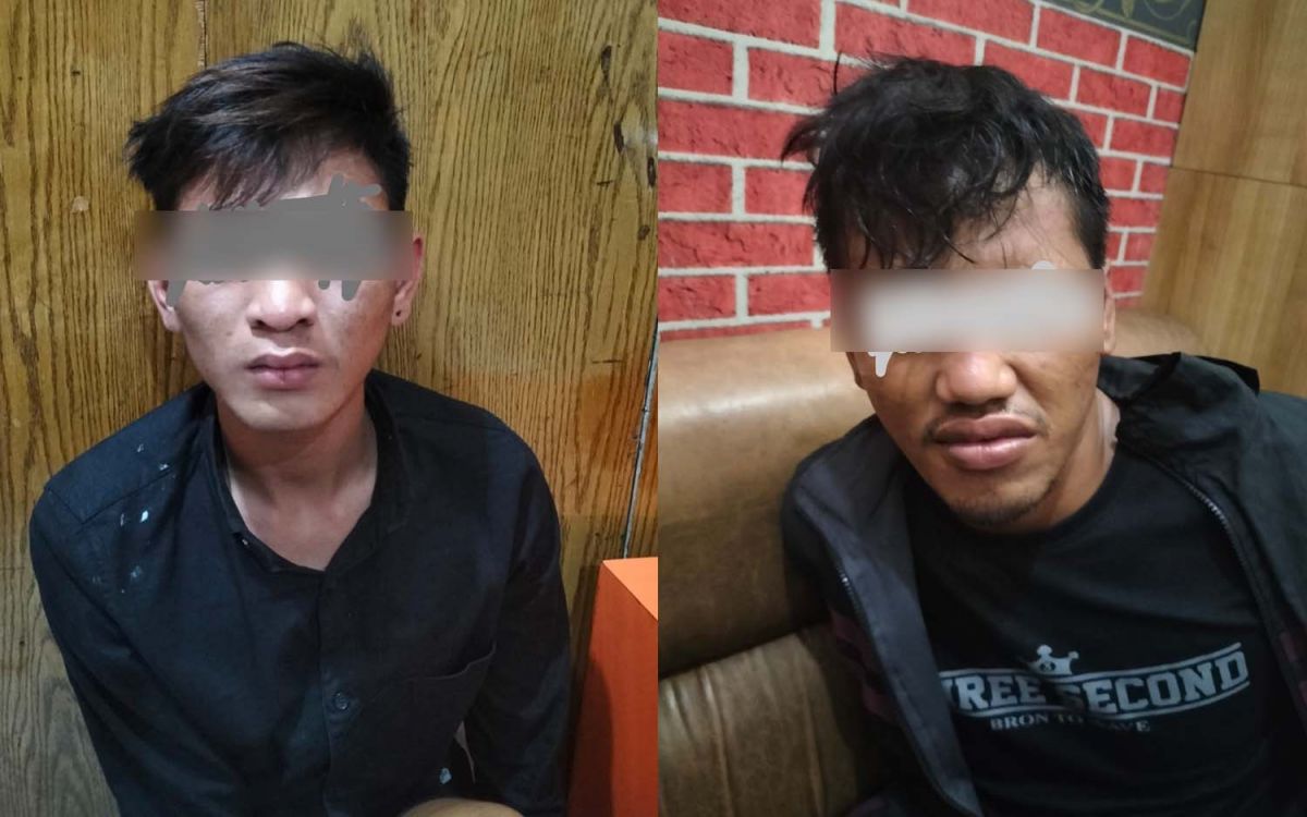 Tampang dua bandit pencuri motor 12 TKP di Surabaya