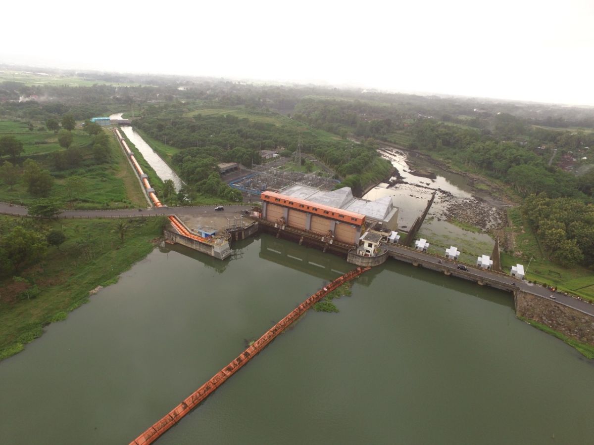 Bendungan Wlingi, Kabupaten Blitar yang dikelola PJT I untuk mensuplai irigasi petani. (Foto: PJT I for jatimnow.com)
