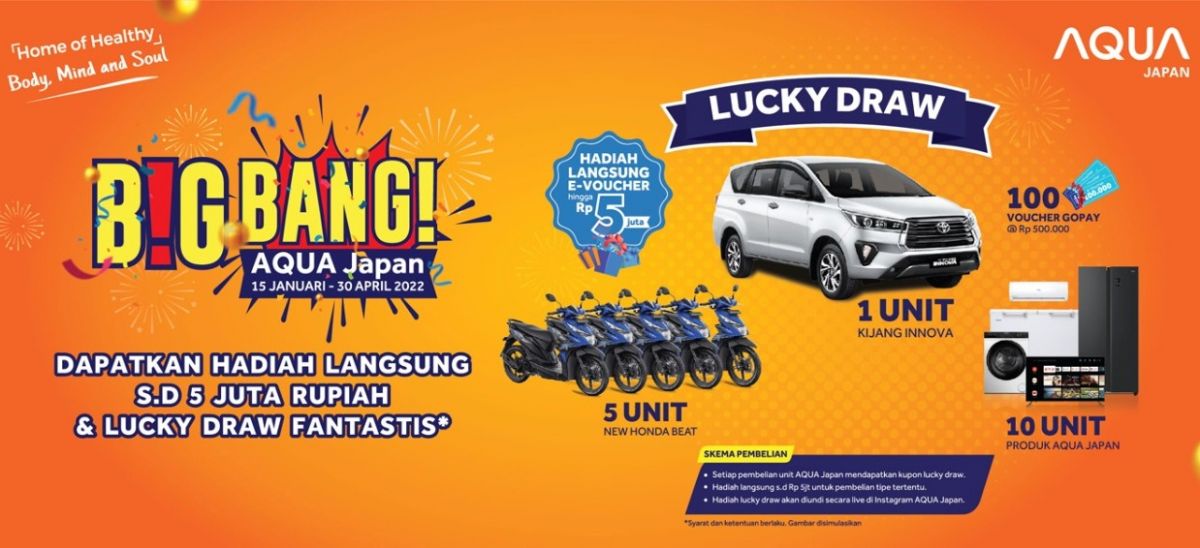 Mudahkan Konsumen Miliki Produk Elektronik, Aqua Japan Bagi-bagi Hadiah Menarik