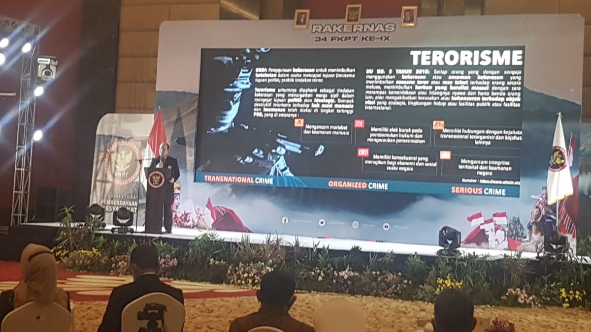 Kepala Badan Nasional Penanggulangan Terorisme (BNPT) Komisaris Jendral Pol. Dr. Boy Rafly Amar.