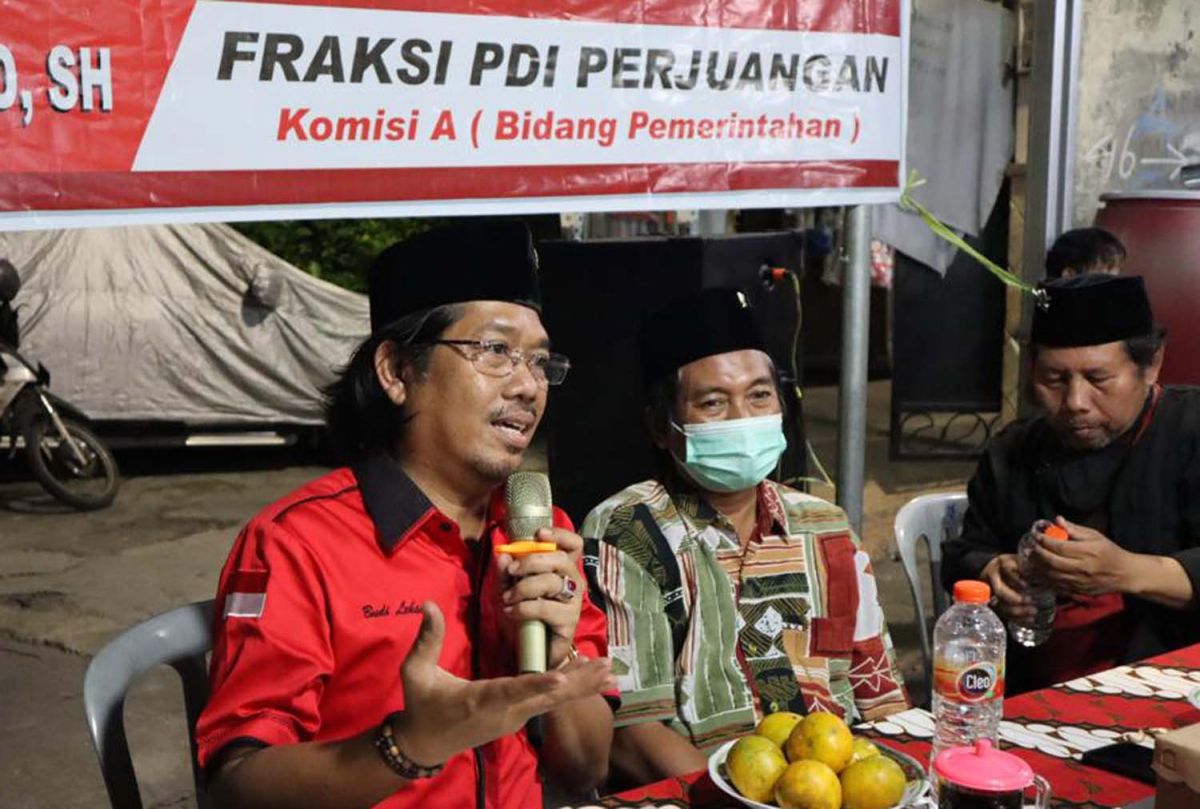 Budi Leksono (Buleks) saat reses di Kelurahan Kemayoran, Krembangan, Surabaya (Foto-foto: Ni'am Kurniawan/jatimnow.com)