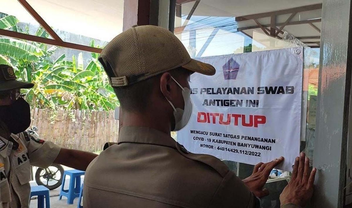 Belasan Gerai Tes Antigen di Sekitar Pelabuhan Ketapang Banyuwangi Ditutup