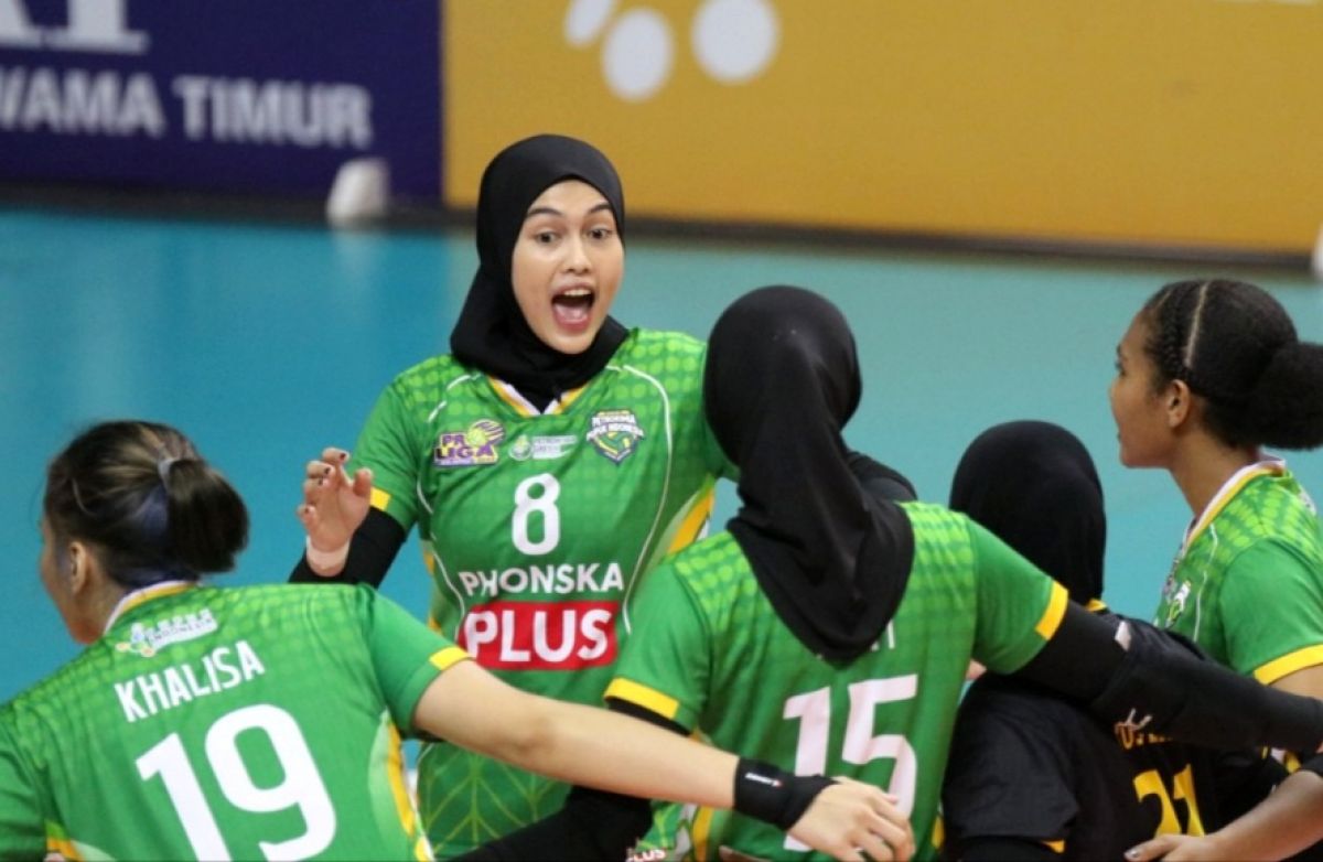 Tim Gresik Petrokimia Pupuk Indonesia (GPP) saat bertanding melawan Jakarta Elektrik PLN (JEP) - (Foto: Media Officer Proliga 2022)