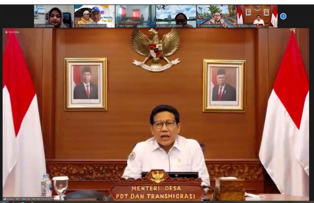 Menteri Desa, Pembangunan Daerah Tertinggal dan Transmigrasi (Mendes PDTT) Abdul Halim Iskandar. (Foto: Humas Unesa)