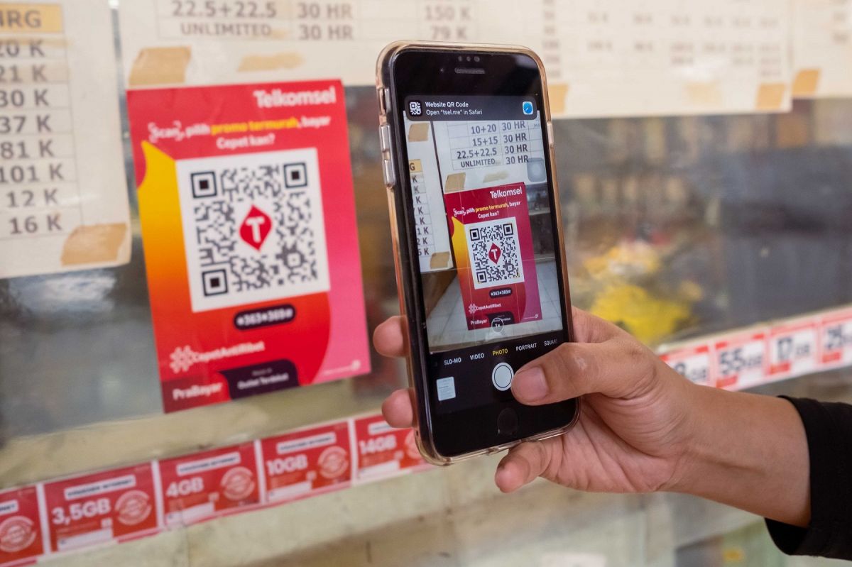 Hadirkan Konsep Intergrasi Omni Channel, Pelanggan Telkomsel Prabayar Bisa Beli Paket Data #PastiMurah Cukup dengan Scan QR Code (Foto: Telkomsel)