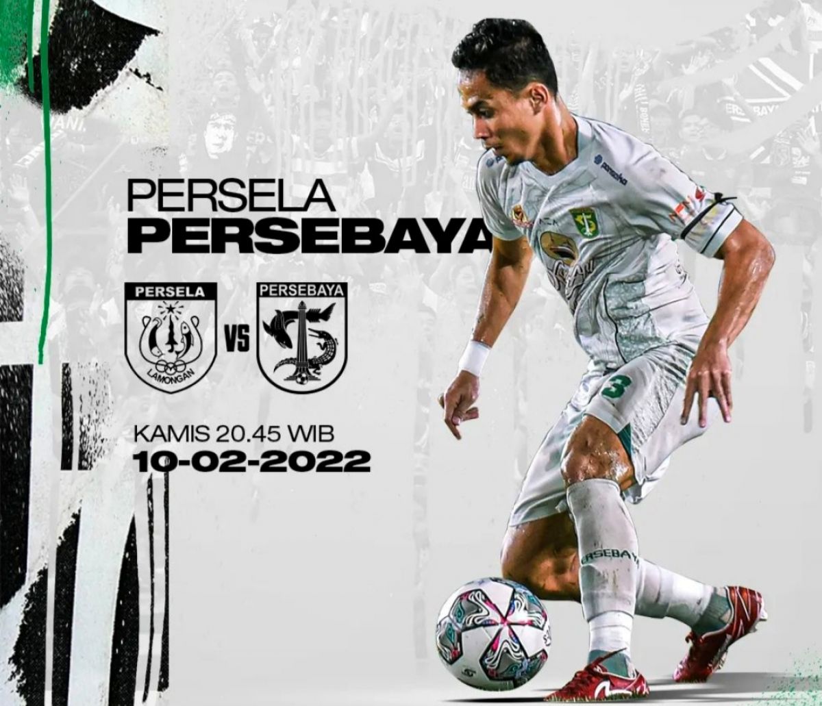 Persebaya Surabaya akan melawan Persela Lamongan malam ini, Kamis (10/2/2022) dalam lanjutan kompetisi Liga 1 pekan ke-24. (Foto: Instagram @officialpersebaya/jatimnow.com).
