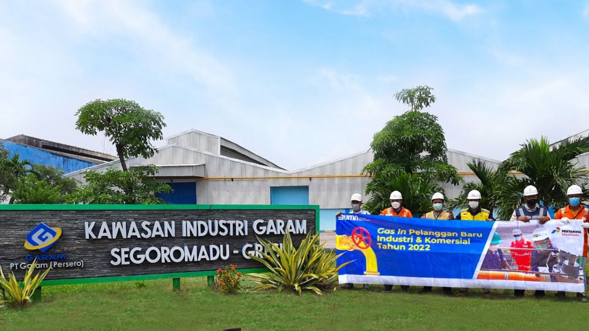 Subholding Gas Pertamina menambah pelanggan di sektor industri sekaligus menyukseskan program sinergi BUMN. (Foto: Humas PT Garam for jatimnow.com)