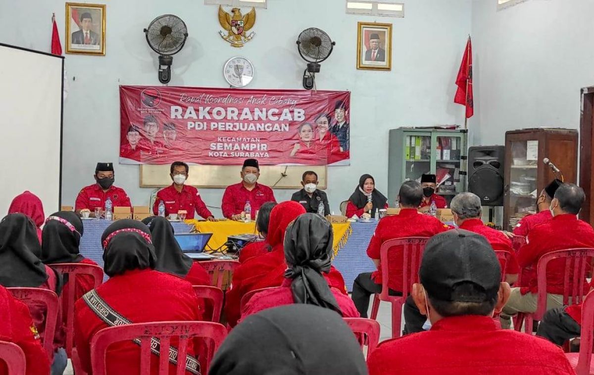 Rakor Ancab PDI Perjuangan Kota Surabaya. (Foto: PDI Perjuangan Kota Surabaya/jatimnow.com)