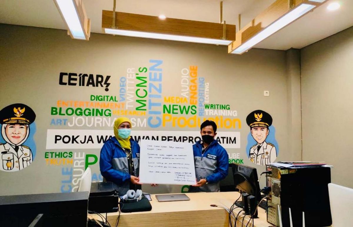 Pokja Wartawan Pemprov Jatim Gelar Diskusi 3 Tahun Kepemimpinan Khofifah-Emil