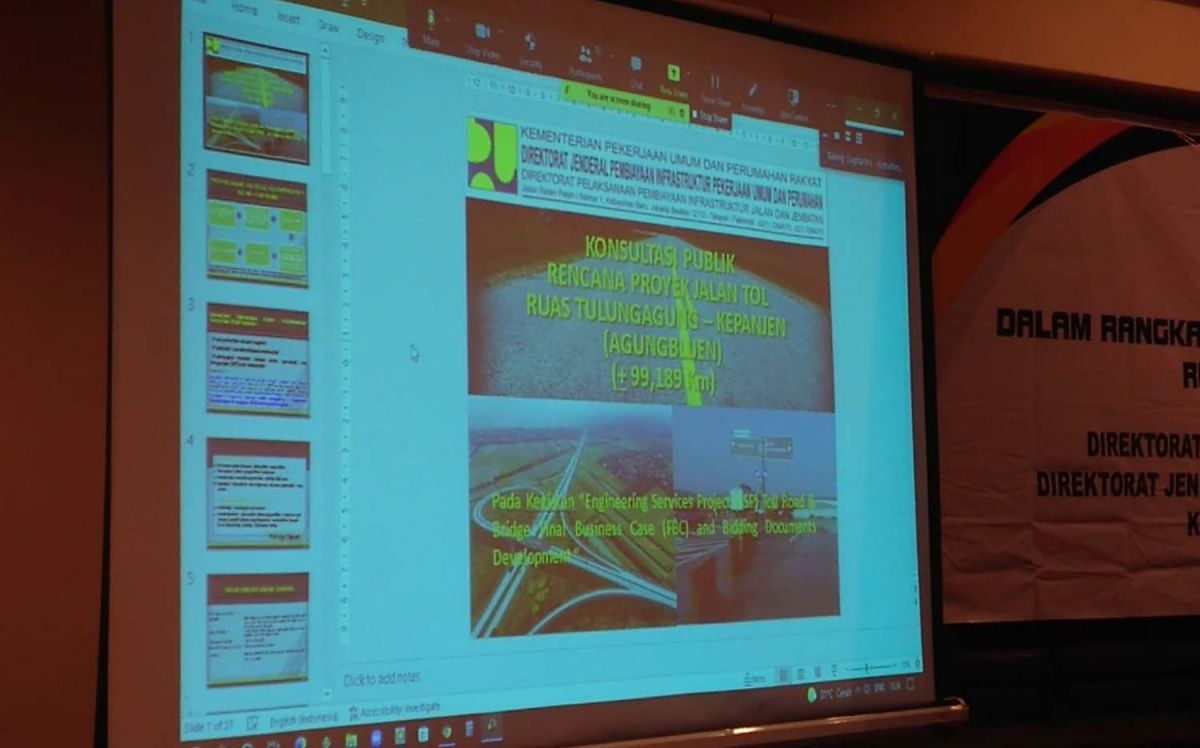 Konsultasi publik dan peta pembangunan Tol Tulungagung-Kepanjen (Foto-foto: Bramanta Pamungkas/jatimnow.com)