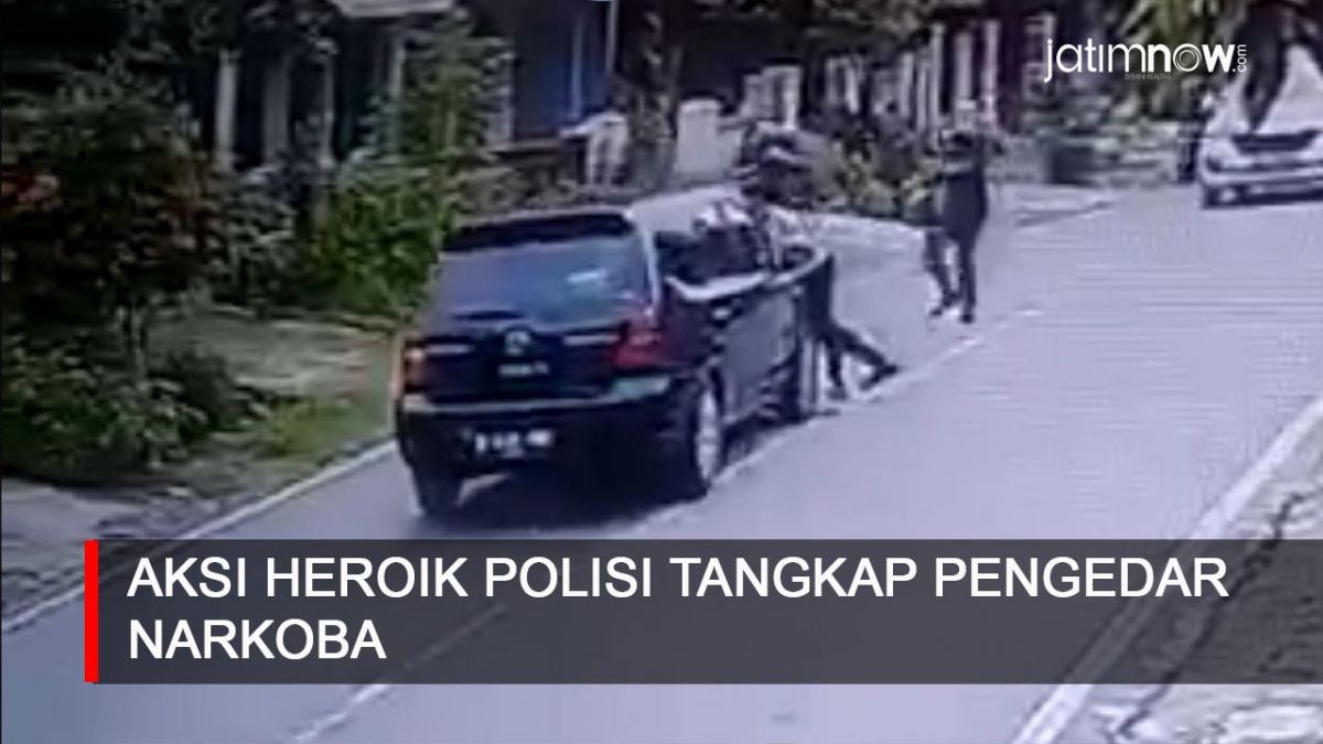 Video: Aksi Heroik Polisi Tangkap Pengedar Narkoba