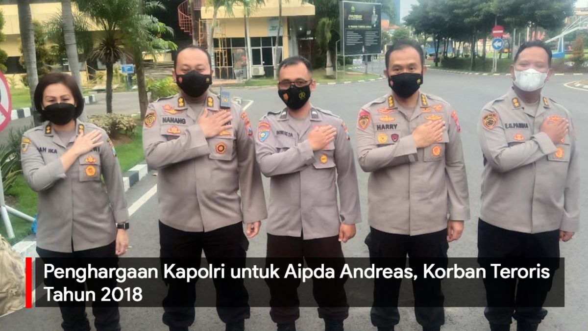 Video: Penghargaan Kapolri untuk Aipda Andreas, Korban Teroris Tahun 2018