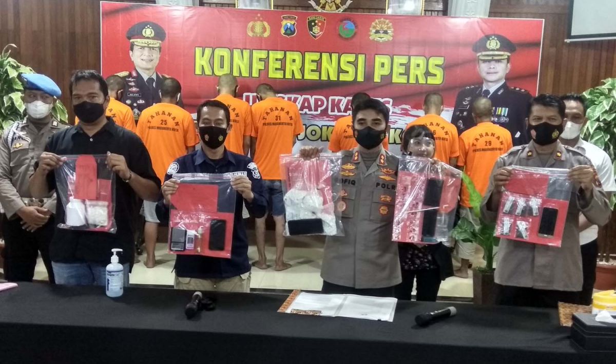 Terlibat Peredaran Narkoba dan Pil Koplo di Kota Mojokerto, 7 Orang Diringkus