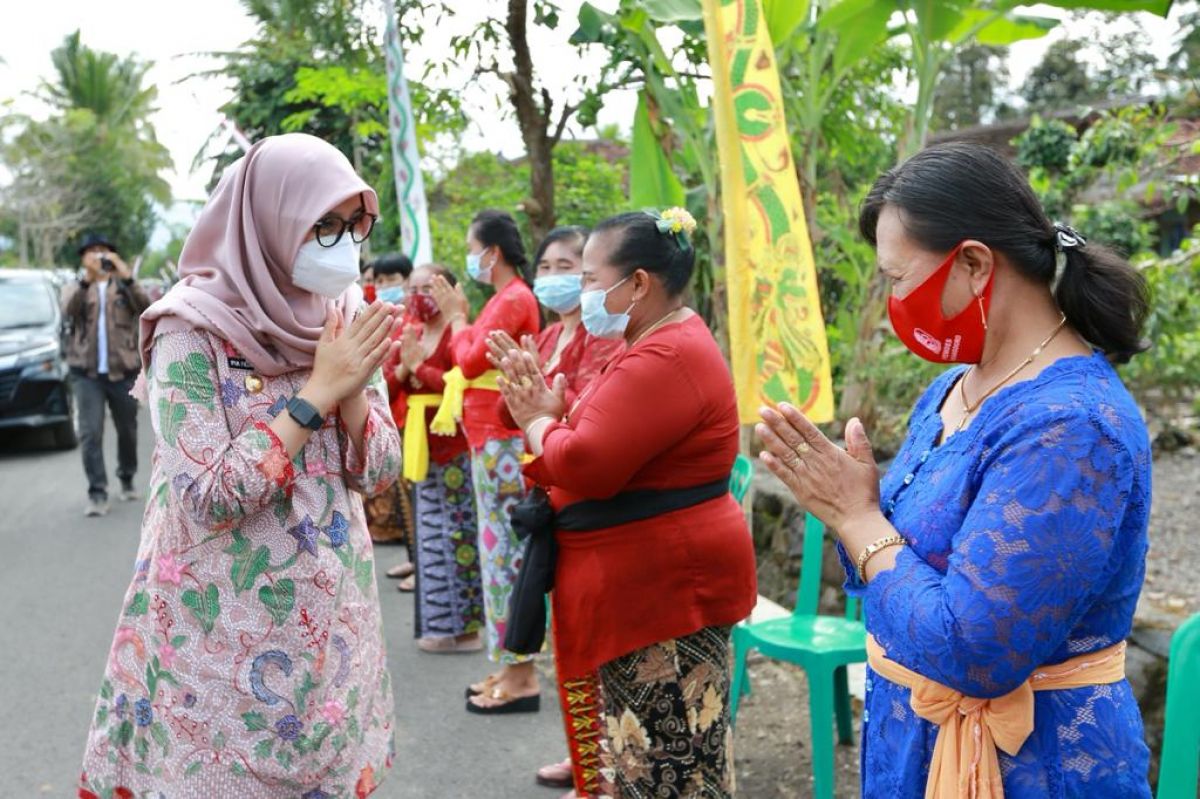 Bupati Banyuwangi Ipuk Fiestiandani mengucapkan selamat merayakan Hari Raya Nyepi kepada umat Hindu.(Foto: Humas Pemkab Banyuwangi)