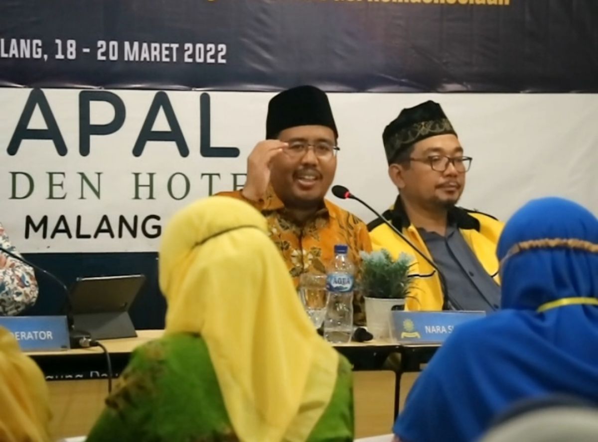 Anwar Sadad menjadi pembicara dalam forum Muhammadiyah di Malang (Foto: Dok Ni'am Kurniawan/jatimnow.com)