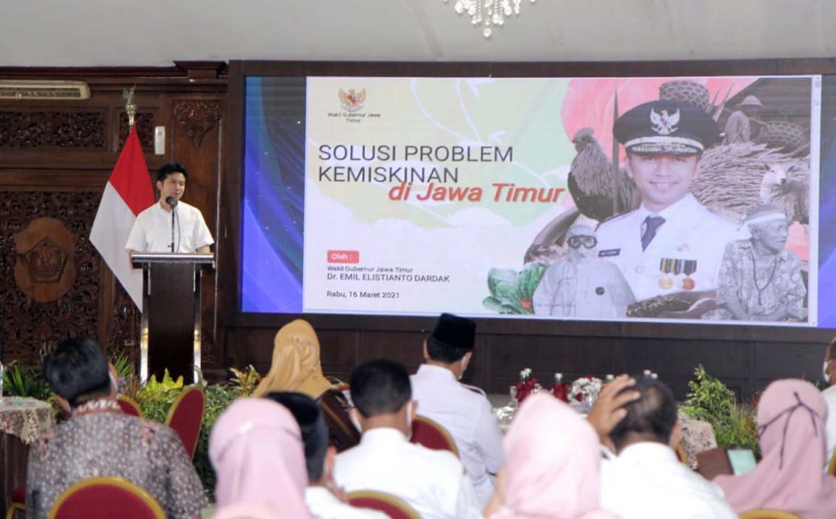 Wakil Gubernur Jawa Timur, Emil Elestianto Dardak saat menjadi kynote speaker