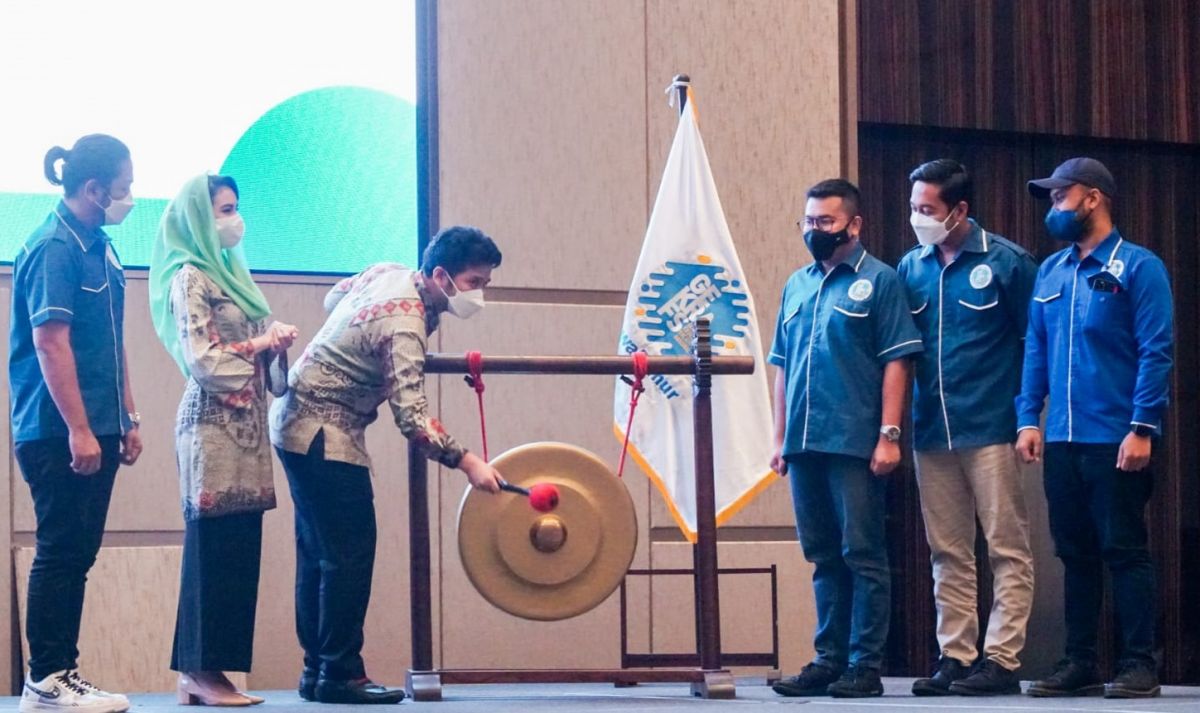 Emil Dardak saat membuka Rakerwil DPW Gerakan Ekonomi Kreatif Nasional Jawa Timur .  (Foto:  Humas Pemprov Jatim/jatimnow.com)