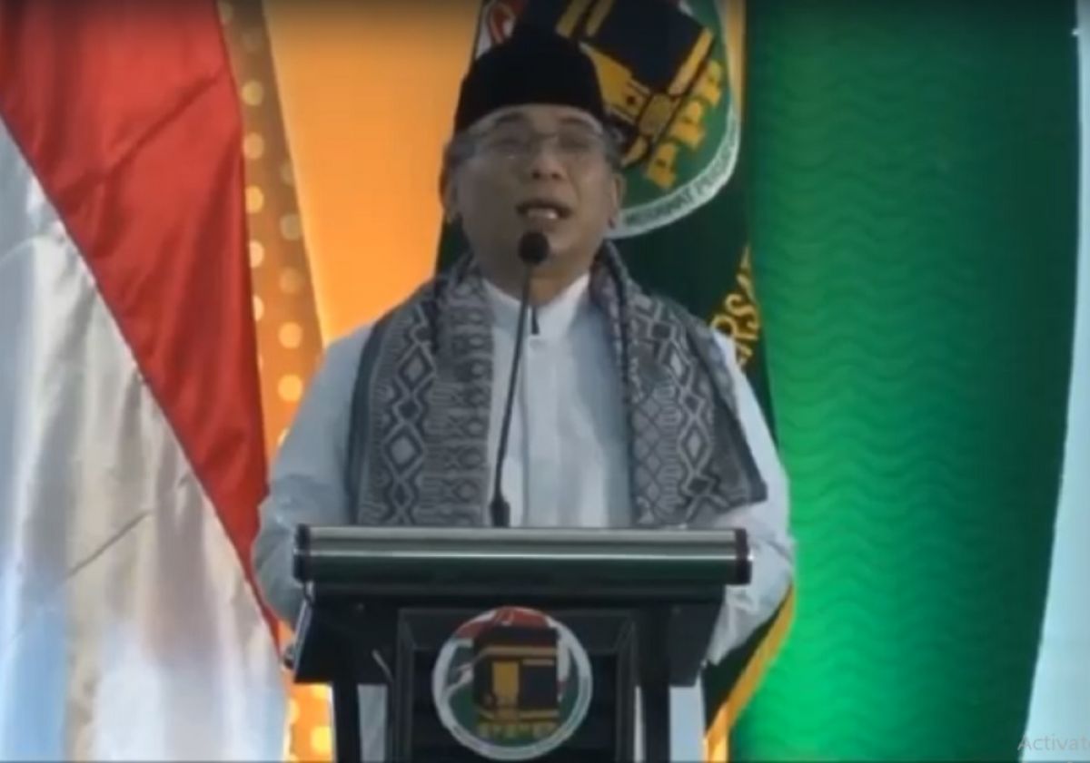 Ketua Umum Pengurus Besar Nahdlatul Ulama (PBNU) KH Yahya Cholil Staquf (Gus Yahya). (Foto: tangkapan layar)