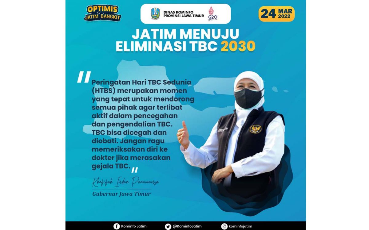 Gubernur Khofifah Indar Parawansa bertekad Jatim capai eliminasi TBC di Tahun 2030 (Foto-foto: Humas Pemprov Jatim)
