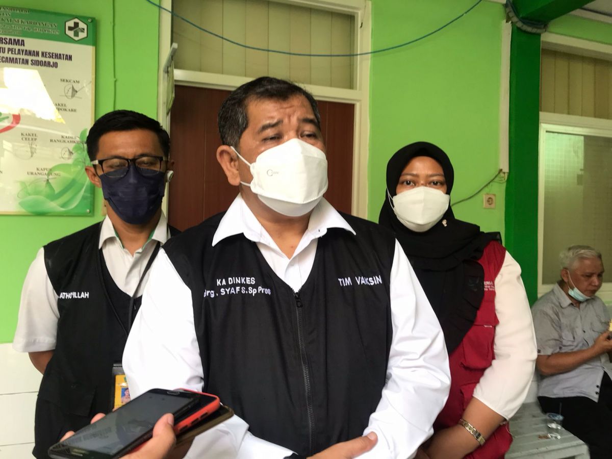 Kadinkes Sidoarjo, drg. Syaf Satriawarman (Foto: Zainul Fajar/jatimnow.com)