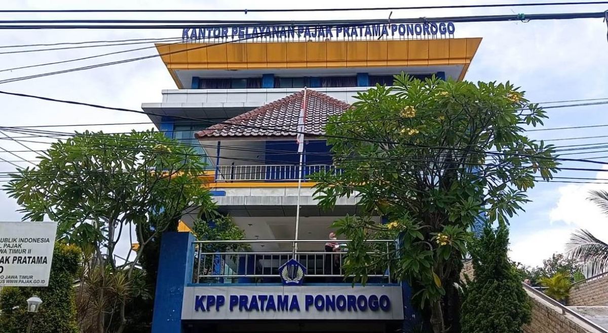 Kantor Pelayanan Pajak Pratama Ponorogo. (Foto: Mita Kusuma/jatimnow.com)