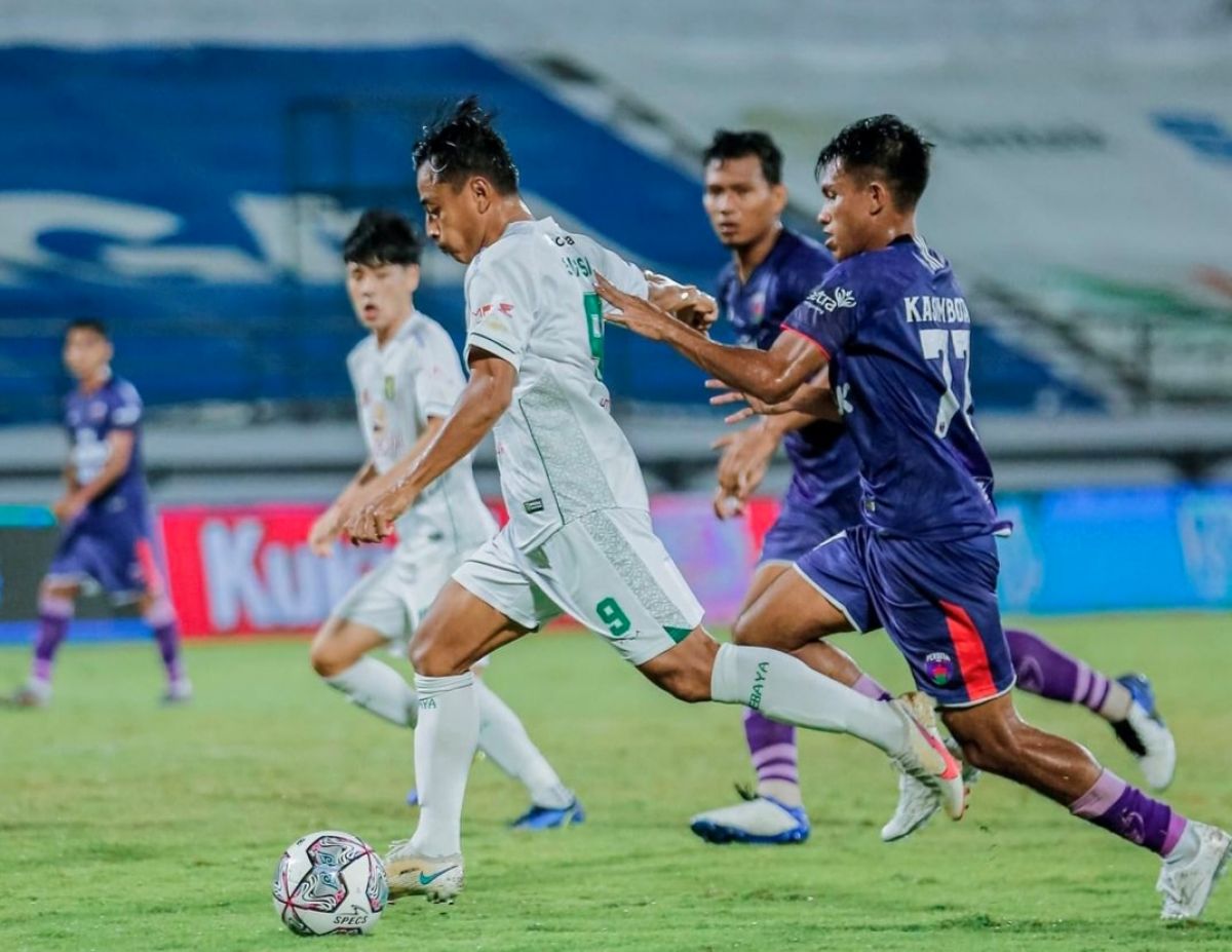 Persebaya Surabaya saat ditahan imbang Persita Tangerang dalam lanjutan Liga 1 pekan ke-29. (Foto: Intagram officialpersebaya/jatimnow.com).