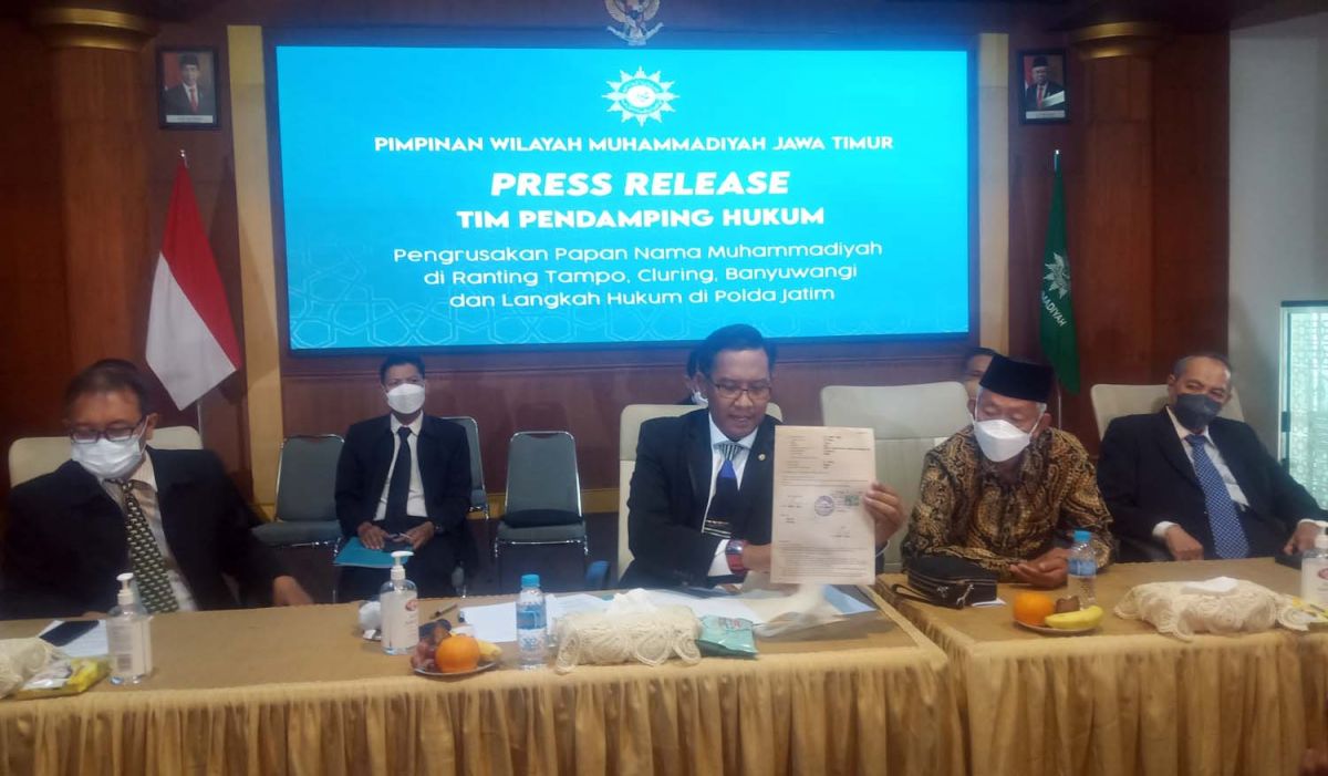 Muhammadiyah Jatim Siap Polisikan Perusak Papan Organisasinya di Banyuwangi