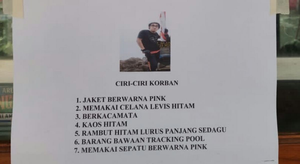 Pendaki yang dilaporkan hilang di Gunung Arjuno. (Foto: Pos Pendakian Tambaksari/jatimnow.com)