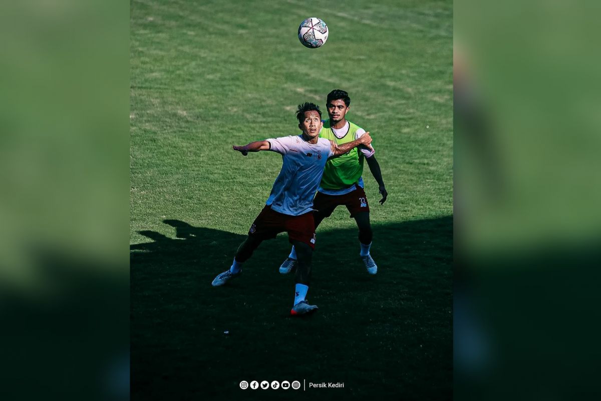 Pemain Persik Kediri saat berlatih. (Foto: @persikofficial/jatimnow.com)