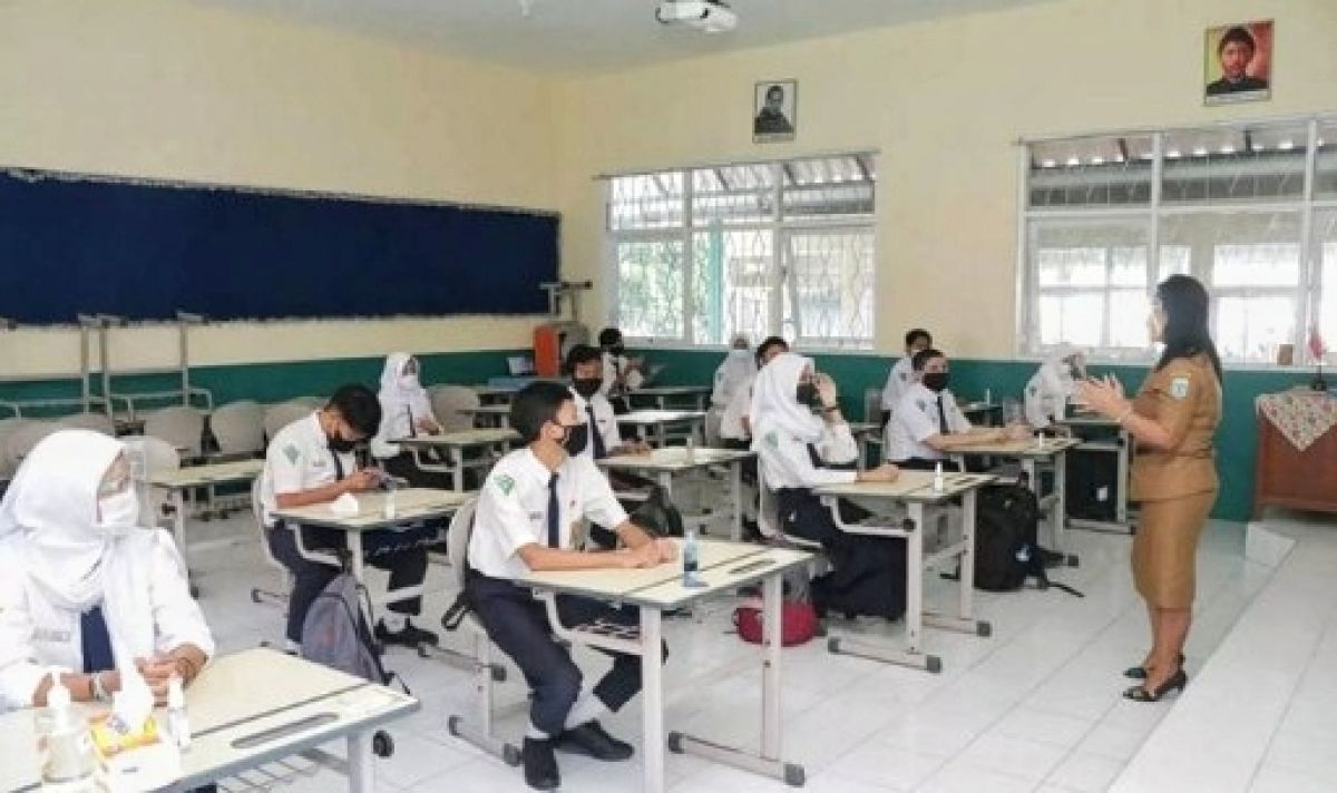 PTM di Kota Malang beberapa waktu lalu. (Foto: Dinas Pendidikan Kota Malang)