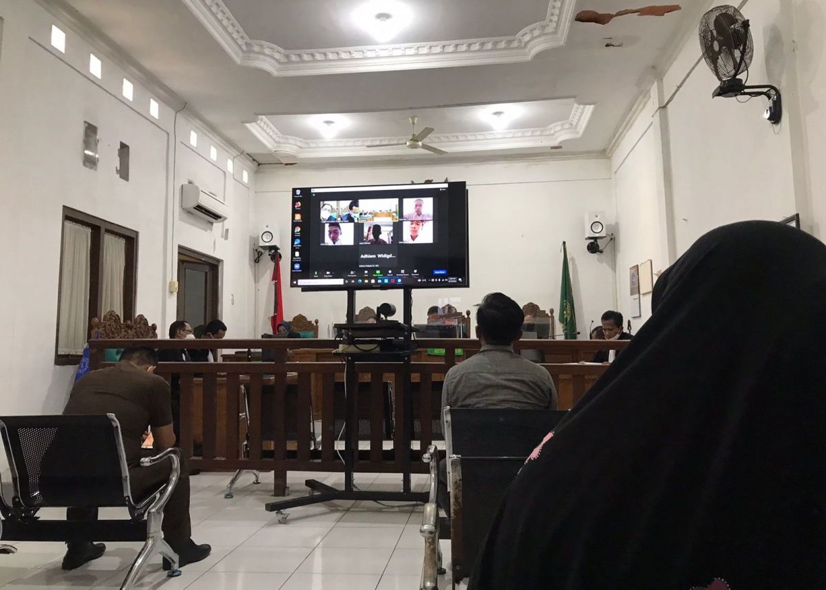 Sidang pengeroyokan di PN Sidoarjo. (Foto: Zainul Fajar/jatimnow.com)