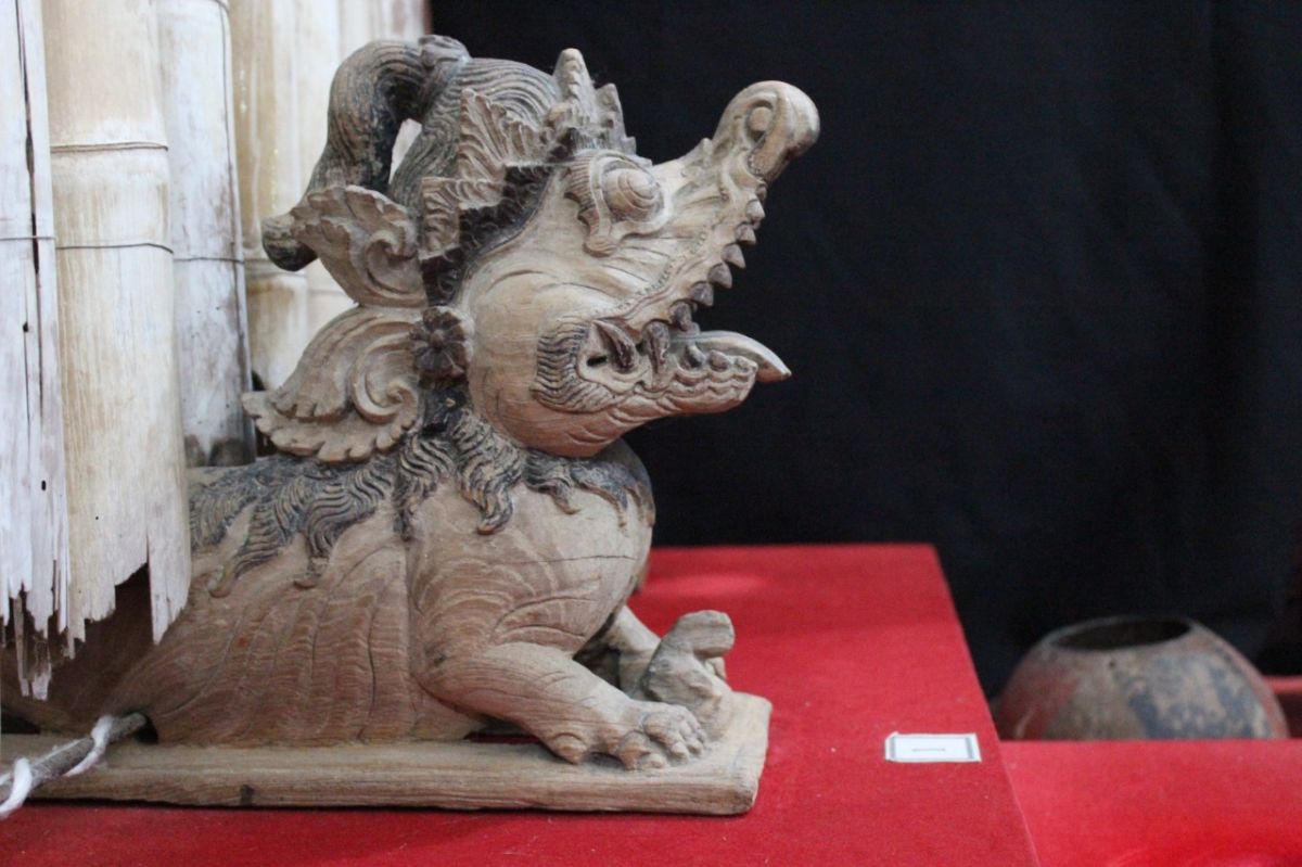 Rupa Singo Mengkok yang berada di Lamongan karya peninggalan Sunan Drajat. (Foto: Disparbud Lamongan for jatimnow.com)