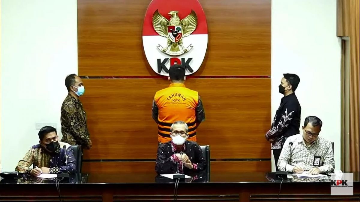 Tangkapan layar rilis KPK melalui kanal YouTube.