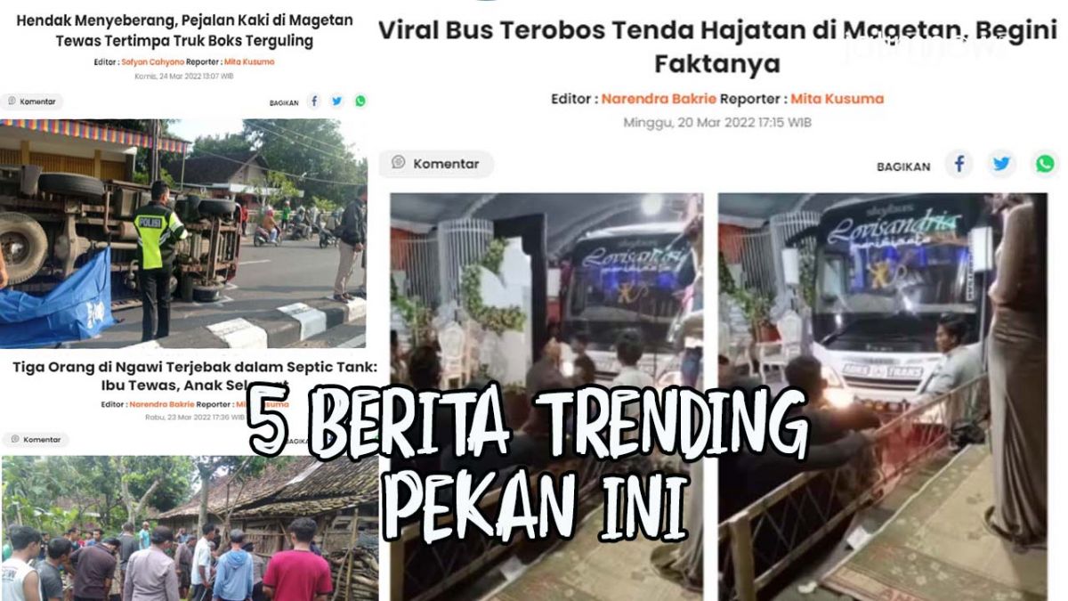 Video: 5 Berita Trending Pekan Ini, Semua Peristiwa Bikin Miris kecuali Nomor 4