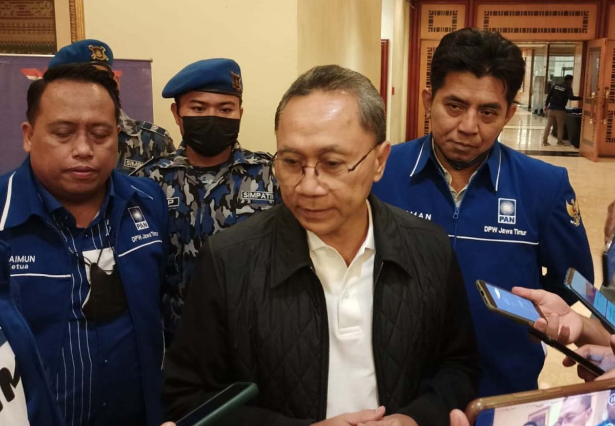 Ketum PAN Zulkifli Hasan (Zulhas) di Sheraton Hotel, Surabaya (Foto-foto: Ni'am Kurniawan/jatimnow.com)