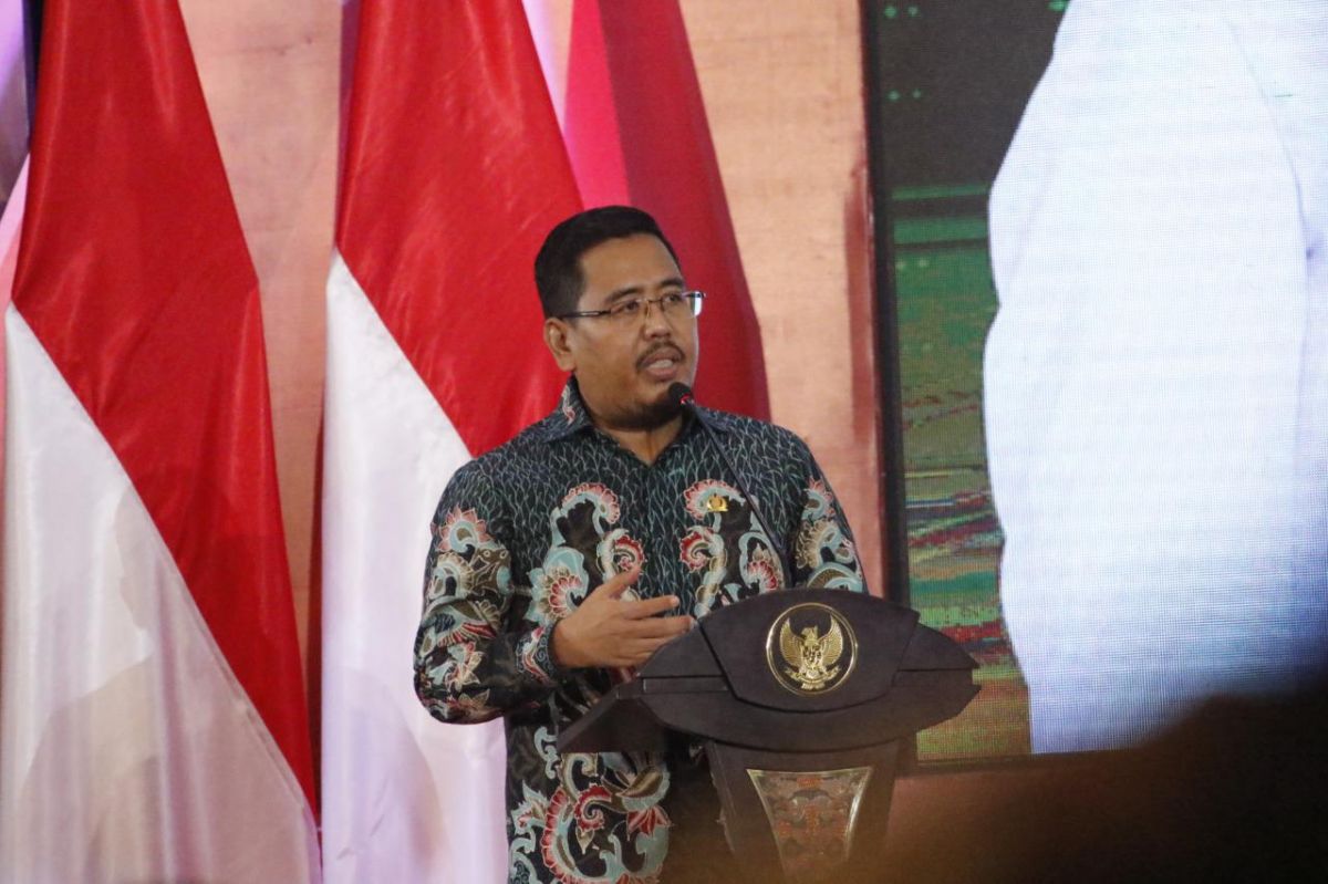 Wakil Ketua DPRD Jatim Anwar Sadad saat memberi sambutan dalam Musrenbang Jatim tahun 2023.(Dok Ni'am Kurniawan/jatimnow.com)
