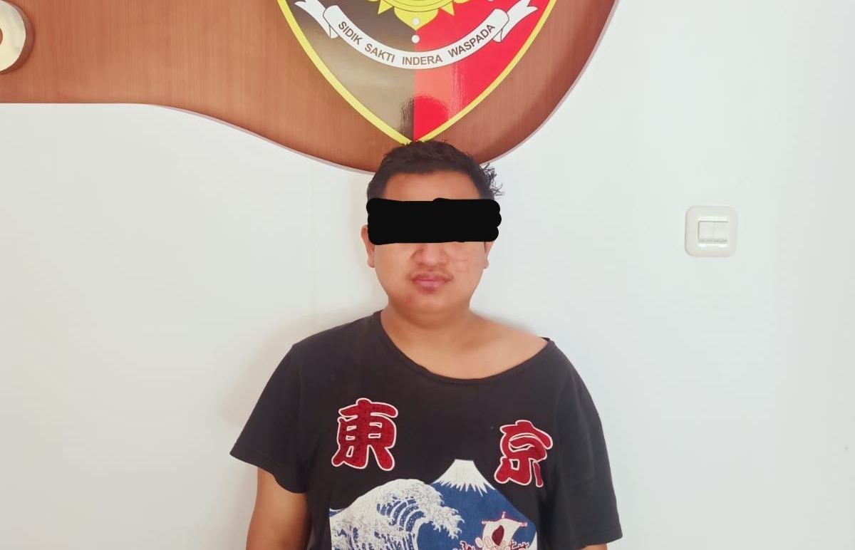Pelaku begal payudara diamankan Polrestabes Surabaya.(Foto: Unit PPA Satreskrim Polrestabes Surabaya)